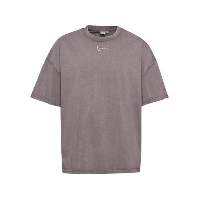 T-Shirt KARL KANI "Karl Kani Herren", Herren, Gr. S, grau, 100% Baumwolle, oversize, Rundhals, Shirts T-Shirt