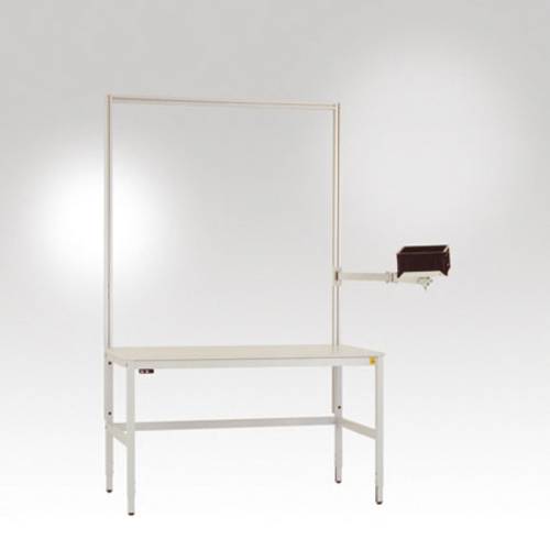 Manuflex LZ8288.9006 ESD ESD-Eurokasten-Halterelement mit Doppelgelenk, BxTxH = 305 x 305 x 35mm