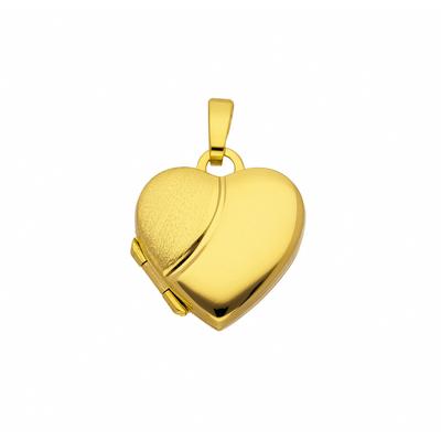 Kette mit Anhänger ADELIA´S "Damen 333 Gold Medaillon Anhänger", gold, Halsketten, Damen, Gold, Schmuckset - Set mit Halskette