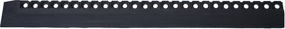 Randleiste für Ringgummi-Matte, inkl. Ecke, für 800 mm, inkl. 2 Verbinder Miltex