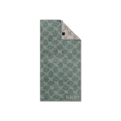 Handtuch JOOP "Handtuch Classic Cornflower 1er Pack", grün (pinie), B:50cm, Obermaterial: 100% Baumwolle CO., Handtücher