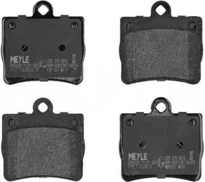 MEYLE 025 219 0015 Brake pad set