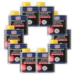 10x Bremsflüssigkeit LIQUI MOLY 3086 Bremsflüssigkeit SL6 DOT 4 500 ml Dose