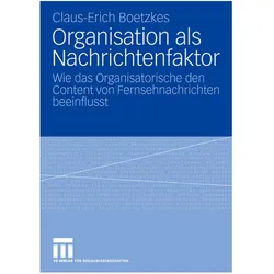 Organisation als Nachrichtenfaktor, Fachbücher von Claus-Erich Boetzkes