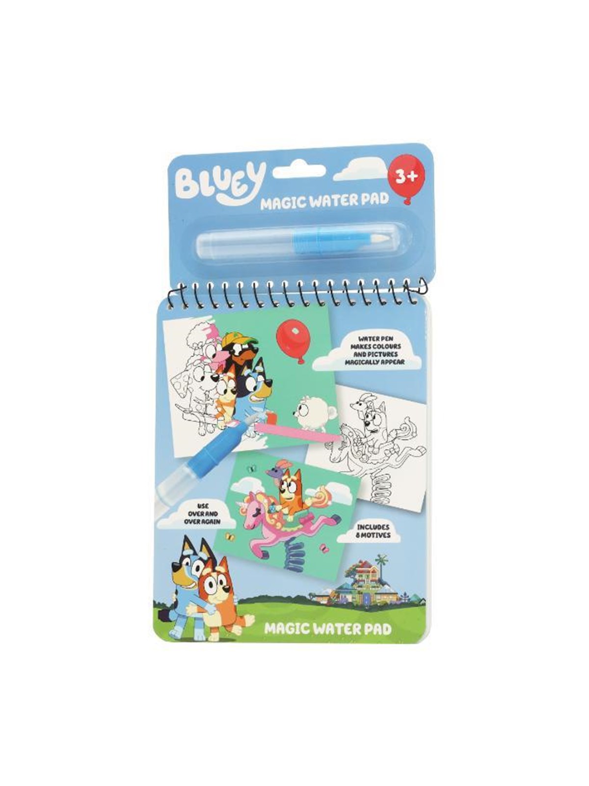 Bluey magisk bog m/vand pen.