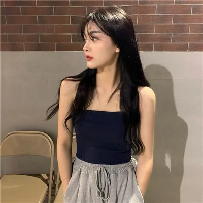 Women Boutique Stylish Women Sexy Backless Crop Tank Top Summer & Club Wear Fit black s