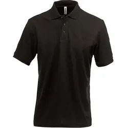 Polo-Shirt "1724 PIQ" - 6XL - schwarz