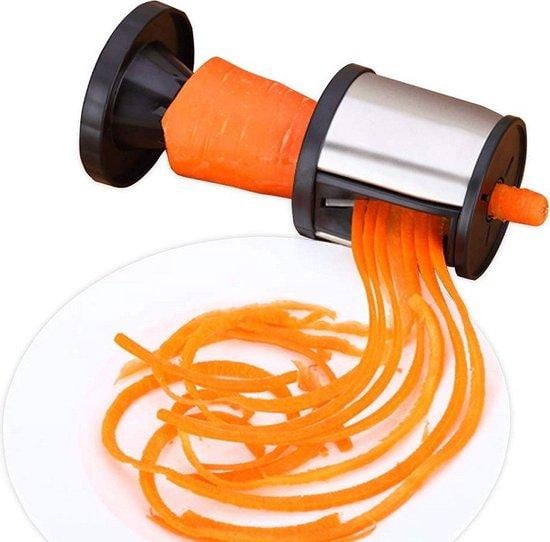 Vegetarische metalen spiraliser voor courgette en komkommer, zilver, 12,7 cm