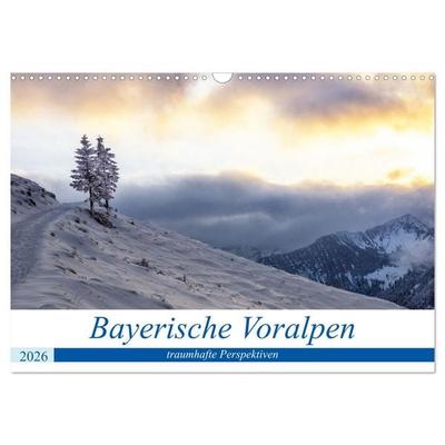 Bayerische Voralpen - traumhafte Perspektiven (Wandkalender 2026 DIN A3 quer), CALVENDO Monatskalender