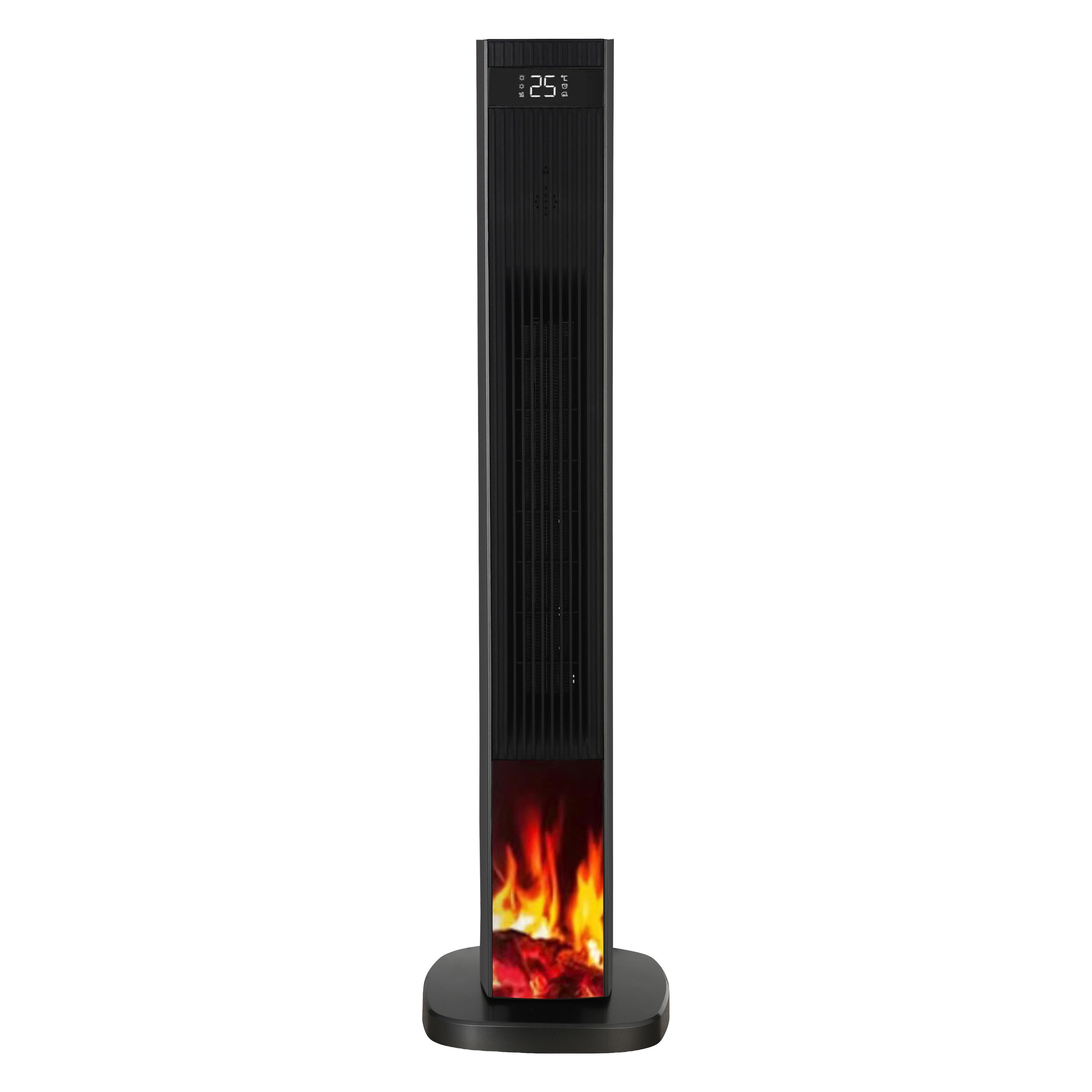 Be Cool BCLeon26 PTC-Säulen-Heizlüfter Schwarz (2200 W) (BCLeon26)