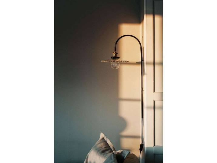 Globen Lighting Wandleuchte COBBLER, klar / transparent, für Wohn- / Esszimmer, Glas, Vintage, Wandlampe