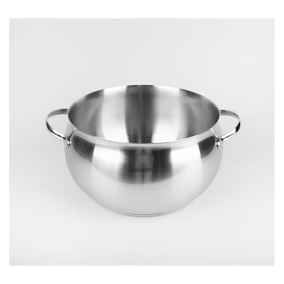Maestro Garnek z pokrywką MR-3516-24 24 cm (Kochtopf, Edelstahl) (MR-3516-24)