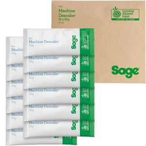 Sage Entkalker Appliances SCC102NEU0ZEU1, Pulver, Machine Descaler, für 12 Anwendungen, 12 x 25 g