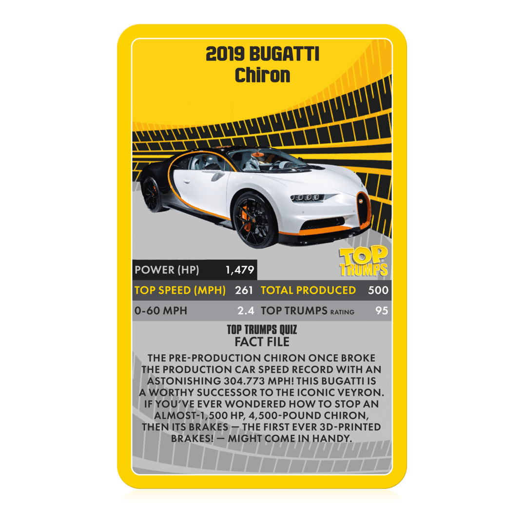 Top Trumps Supercars Card Game, Ages 8+, by Winning Moves