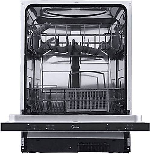 Lavavajillas integrable - Midea MID60S110.2, 12 servicios, 4 programas, 59.8 cm, Sin panelar