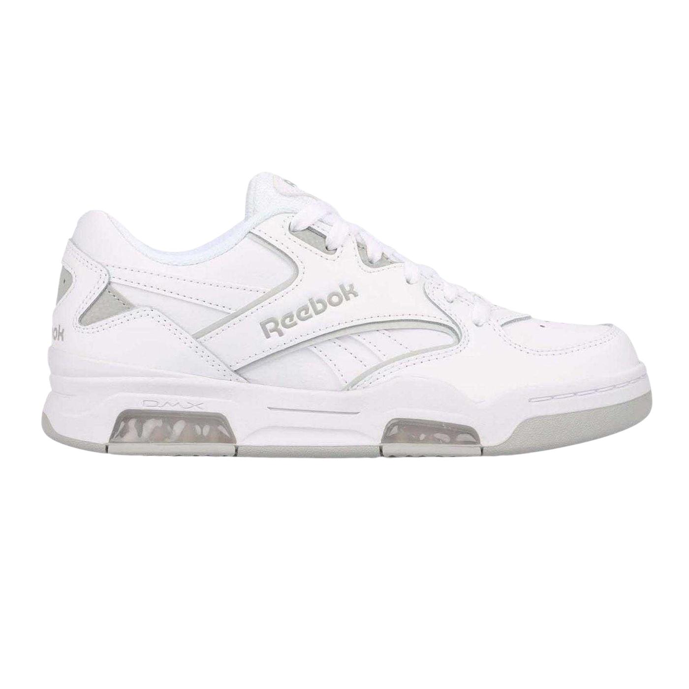 Reebok Unisex BB 4500 DMX leren sportschoenen voor volwassenen (Wit/Grijs)