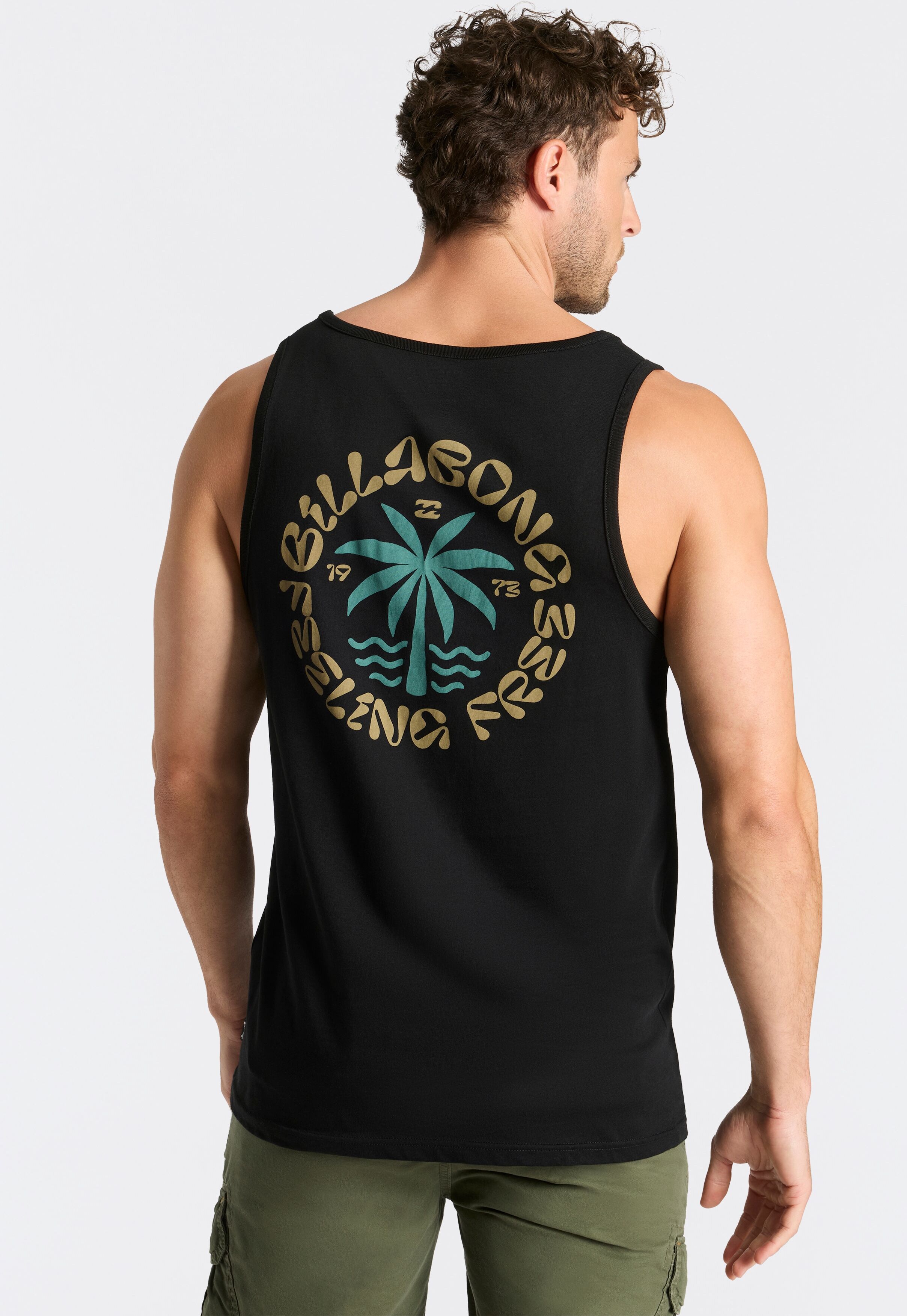 Tanktop BILLABONG "ESTRADA ICON DOUBLEPACK", Herren, Gr. 3XL, schwarz-weiss (schwarz, weiß), Obermaterial: 100% Baumwolle, Tops Tanktop, im 2er-Pack, aus Baumwolle, ärmelloser Schnitt, sportlicher Stil schwarz, weiß 3XL