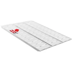 Wiltec, Garagenausstattung, Auffahrrampe 3-fach klappbar 215cm 340kg Rampe Auffahrschiene Aluminium