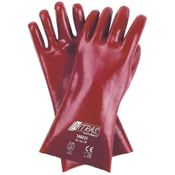 AS Arbeitsschutz Arbeitshandschuhe | 12 Paar NITRAS PVC-Handschuhe | Gr.10 | Länge 35 cm