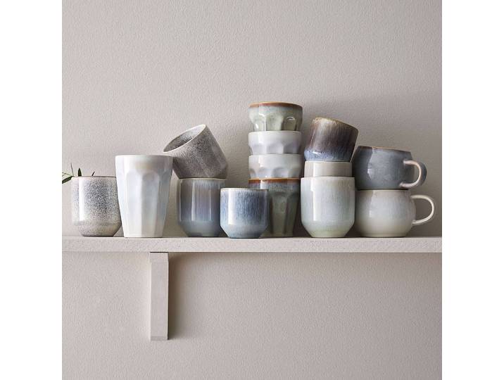 Kaffeetasse BERGAMO 6er-Set Ø 9cm Weiß/Weiß