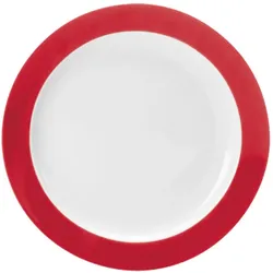 COLOURS Dessertteller (mit Fahne) - (Ø 20 cm) - Rot, 6er Set