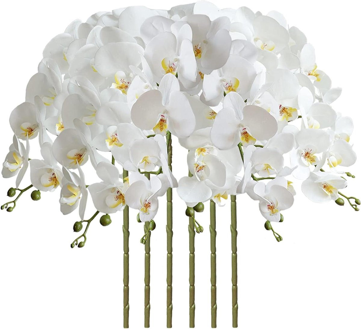 Kunstbloemen Orchidee Wit - 80 cm lengte