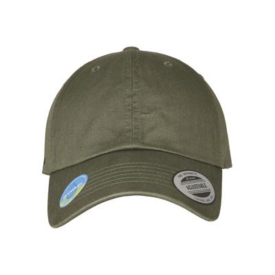 Flex Cap FLEXFIT "Flexfit Unisex Ecowash Dad Cap", Gr. onesize, grün (olivenight), 100% Baumwolle, unifarben, Caps
