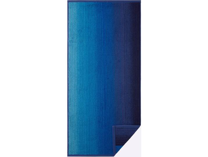 Handtuch DYCKHOFF Gr. 2, blau (royalblau), B:70cm L:140cm, 100% Baumwolle, Handtücher, Handtuch