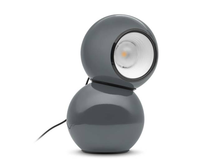 Gravitino LED-Tischleuchte, grau, Höhe 24,9 cm - Stilnovo - Wohnzimmer - Design - Metall