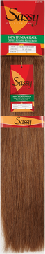 The Sassy Collection Silky Straight Chestnut Brown 18 Inch Human Hair Extension