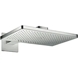 Hansgrohe AXOR ShowerSolutions Kopfbrause 460⁄300 2jet mit Brausearm und eckiger Rosette, Chrom