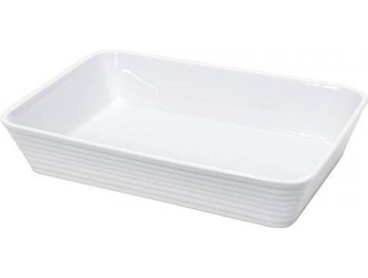 Porseleinen ovenschaal \ Burgund\ 30cm x 21cm - Küchenprofi
