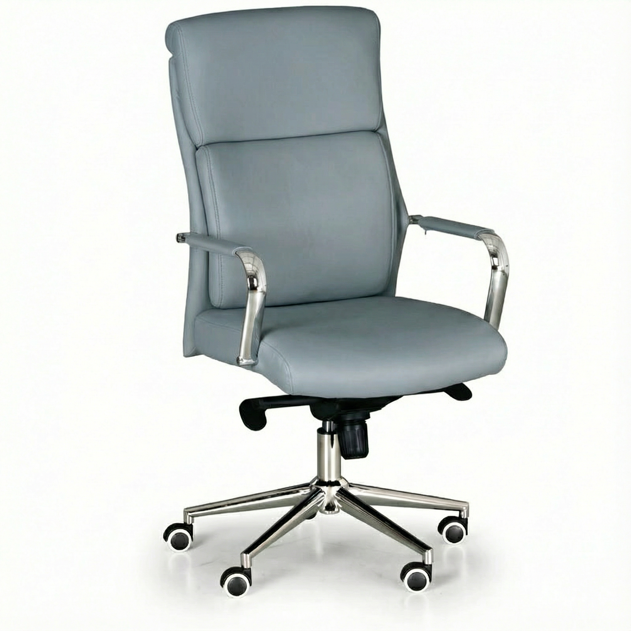 B2B Partner Leder-Bürosessel VIRO, grau