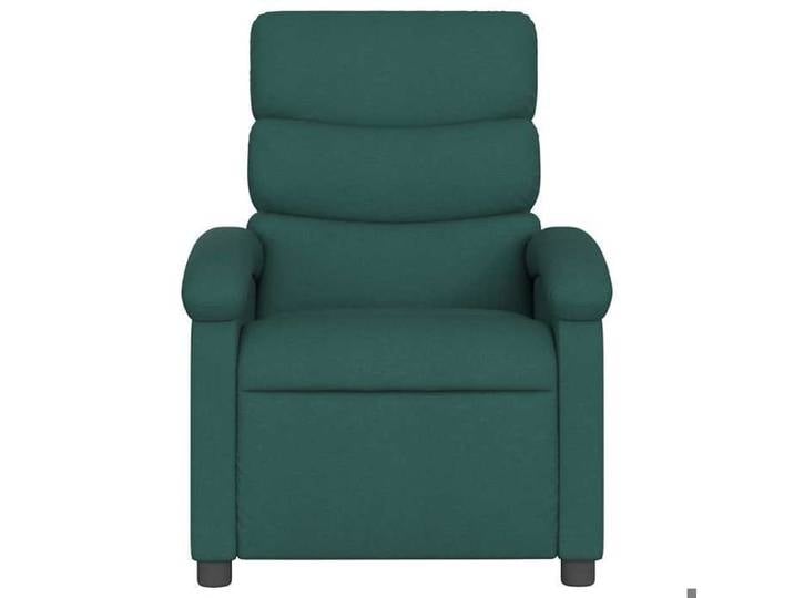 Fauteuil relax - Vert - Fauteuil inclinable - maximale : 110 kg - Vert foncé Tissu 70x92x99.5 cm F7345