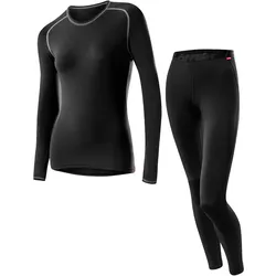 Löffler UNTERWÄSCHE SET LANG TRANSTEX® WARM - Damen - schwarz (990) 40
