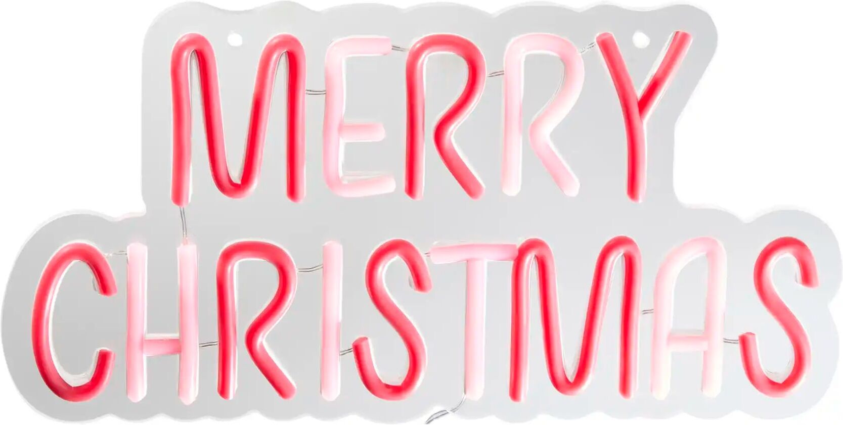 Höffner LED Neonschild Merry Christmas   ¦ rot ¦ Maße (cm): B: 17