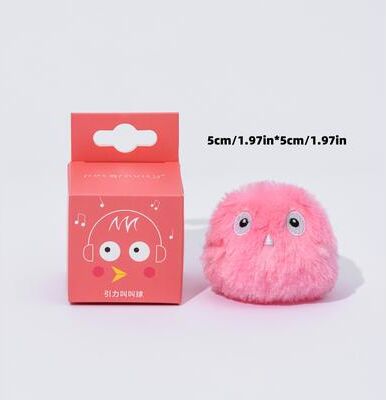 Quick Pick Pro Plush Smart Cat Toy Ball Interactive Catnip Training Toy & Smart Cat Toy Ball For Playful Kittens pink