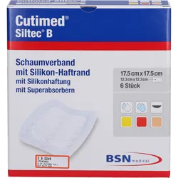 Cutimed Siltec B 17.5x17.5cm 6 ST