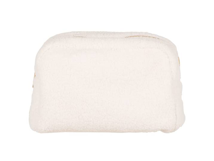 Mäppchen mit Bouclé-Bezug, beige L24cm
