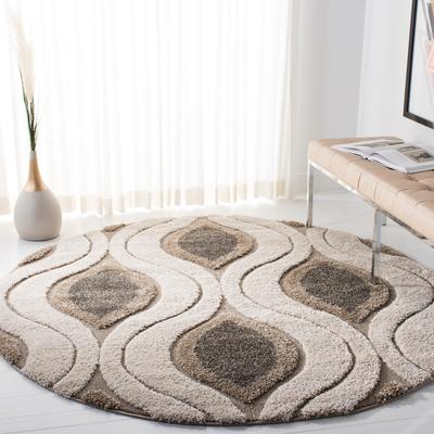 SAFAVIEH Florida Shag Bertille Geometric 1.2-inch Thick Rug