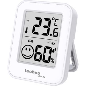 Technoline Thermo-Hygrometer 06676, WS 9417, digital, von -10 bis 50°C, innen, weiß
