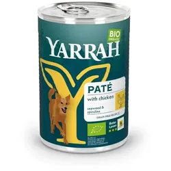 Yarrah Hund Pastete - Huhn getreidefrei  bio 400g