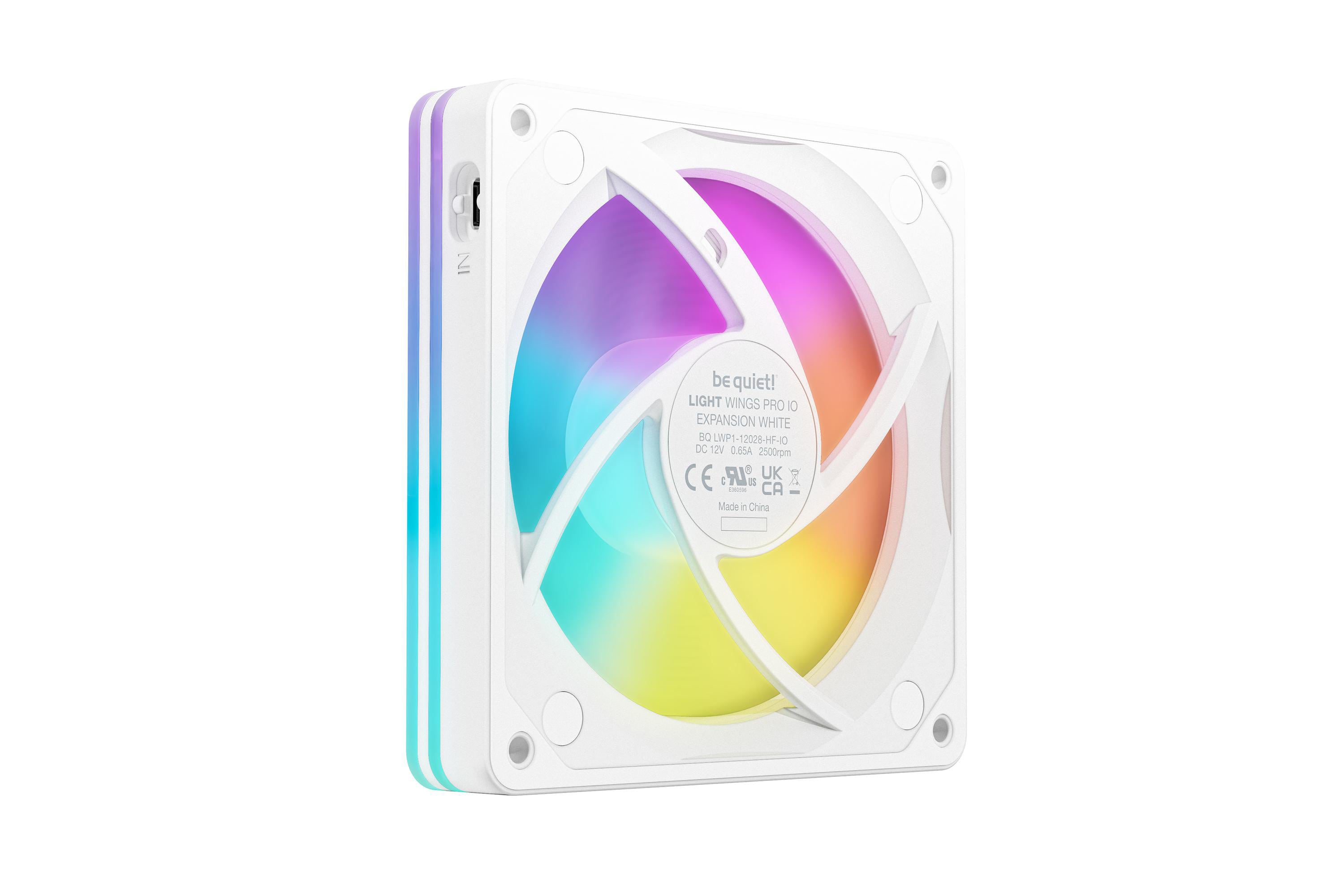 be quiet! Lüfter Light Wings Pro IO Weiß - 120mm Gehäuselüfter Expansion