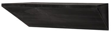 American Art Decor Small Wedge Wood Floating Shelf - Black