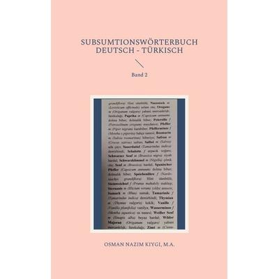 Subsumtionswörterbuch Deutsch - Türkisch, Taschenbuch von Nazim Kiygi, Twentysix, 978-3-7407-8643-4