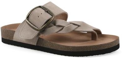Women's Harleta Footbeds Sandal by White Mountain in Sandal Wood Suede (Size 11 M)
