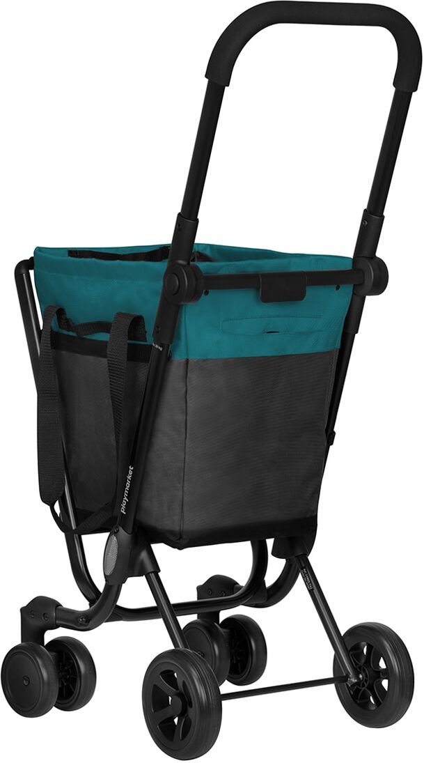 Playmarket Carro de la compra plegable con bolsa extraible Easy Go Play market. Gris ártico