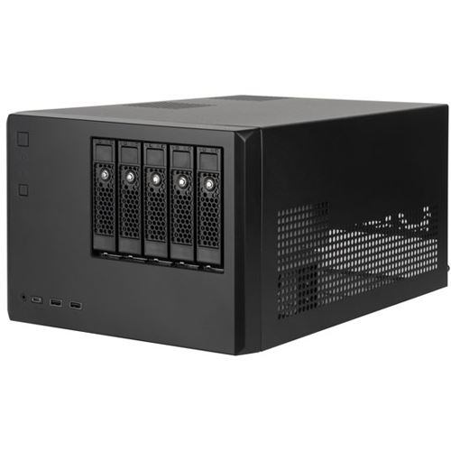 Silverstone SST-CS351B SAS-12G-/SATA-6G-NAS-Gehäuse mit 5 Einschüben