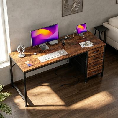 No Computer Office Desk with Power Outelts