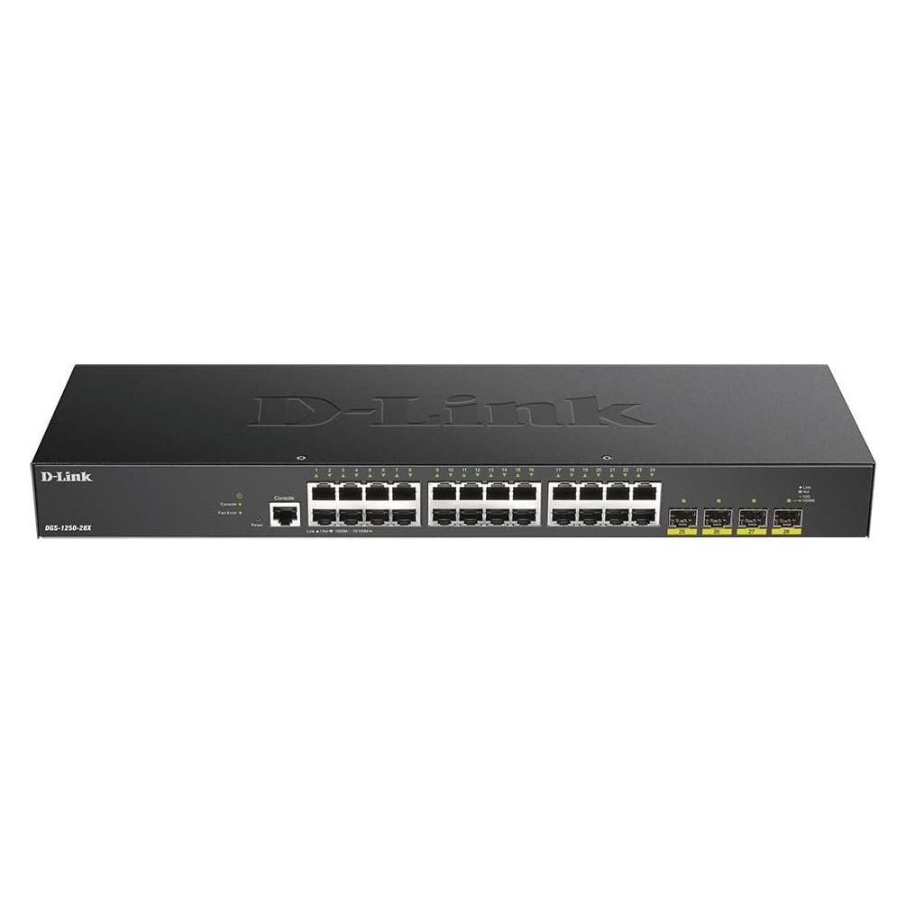 D-Link 28-PORT SMART MGD GB SWITCH 4X 10G (28 Ports) (DGS-1250-28X)